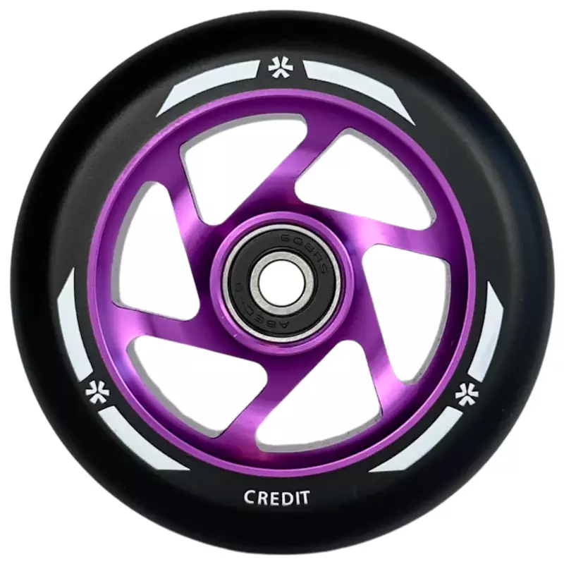 Savienības kredīts V2 Pro Scooter Wheel 100mm Purple/Melns