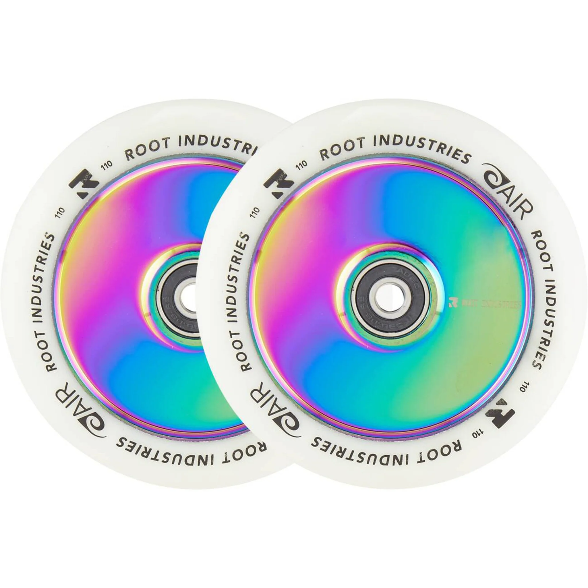 Saknes Gaisa Baltais Pro Skotu Riteņi 2-Pack 110mm - Neochrome