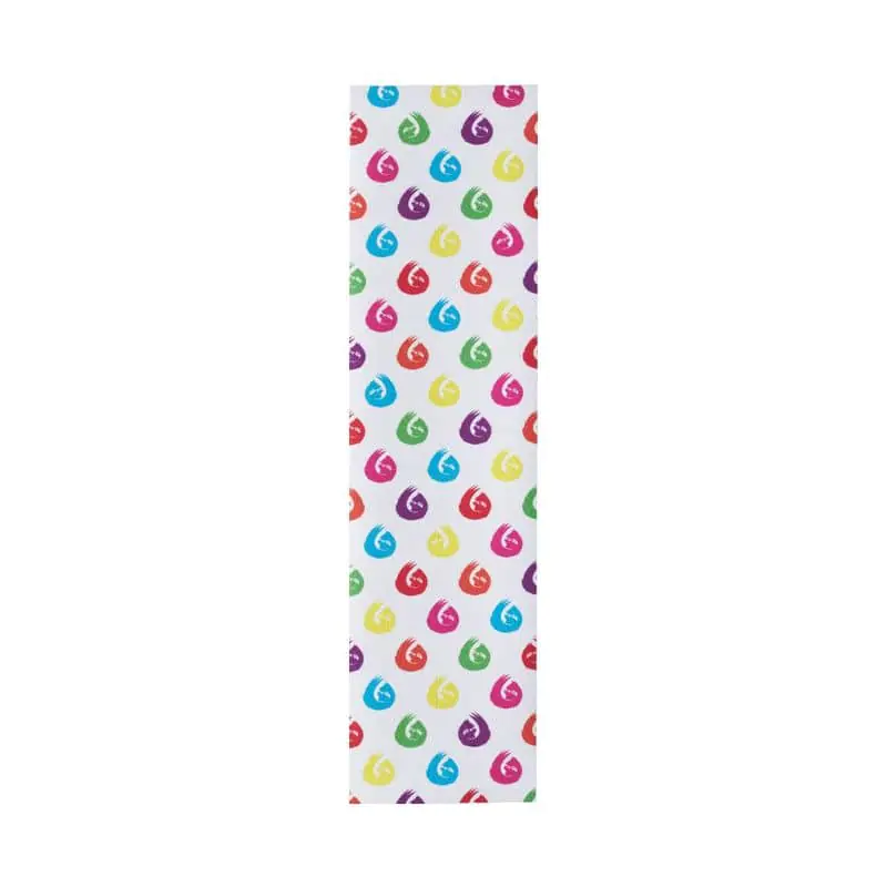 Hella Grip Slot Dot Pro Scooter Grip Lenta Varavīksnes Sloti Uz balta