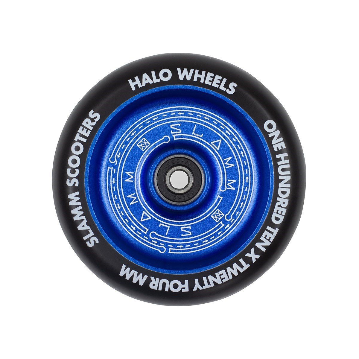 Slamm 110mm Halo Wheel Blue