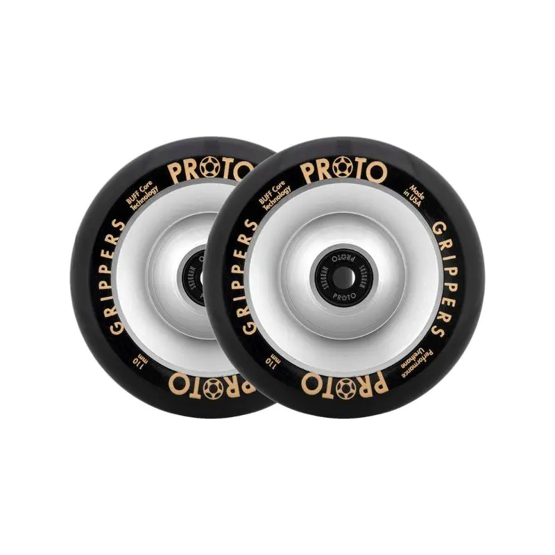 Proto Full Core Gripper Pro skrejriteņa ritenis, 2 gab., 110 mm, sudrabs