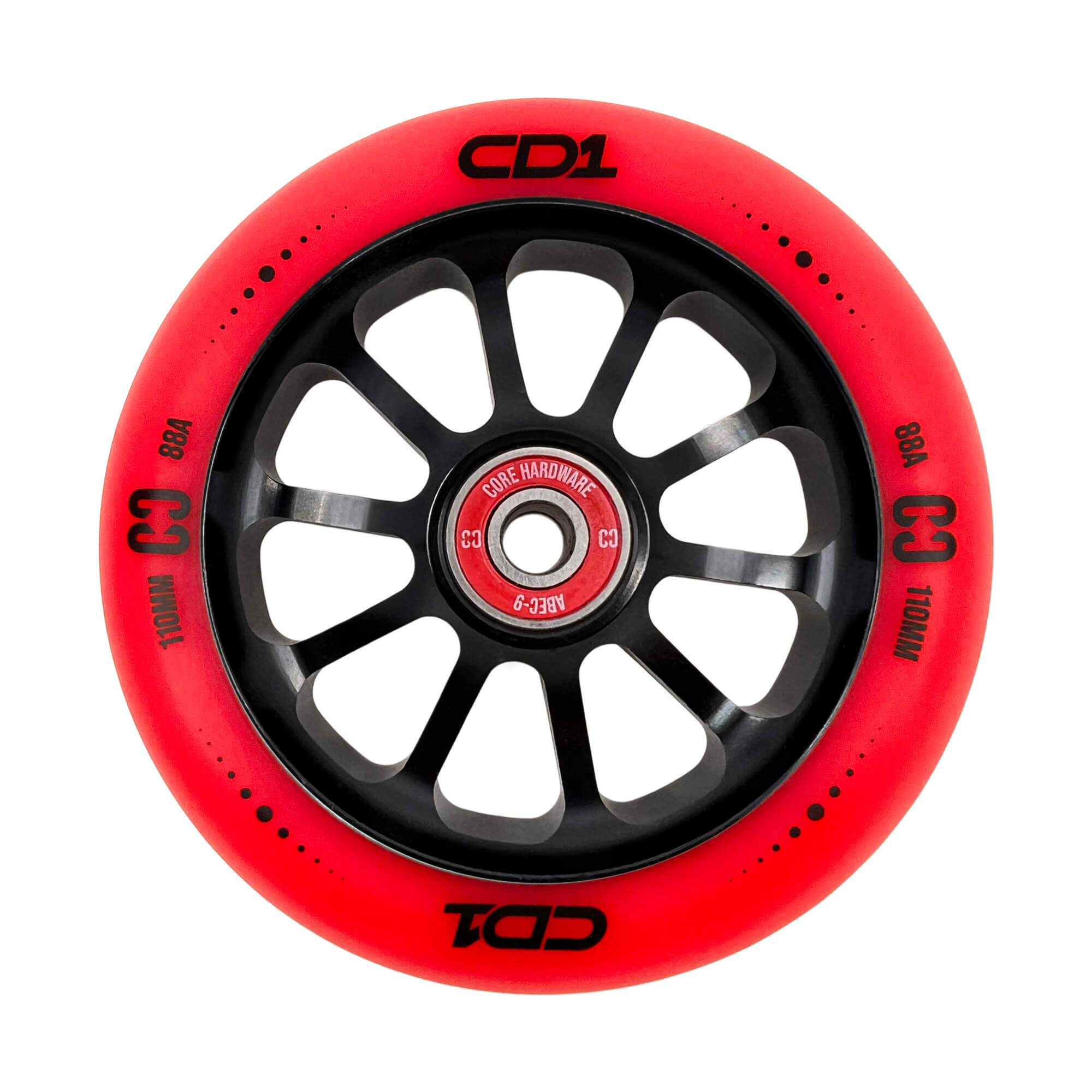 CORE CD1 Pro pārveidotāja ritenis (110mm - sarkans)
