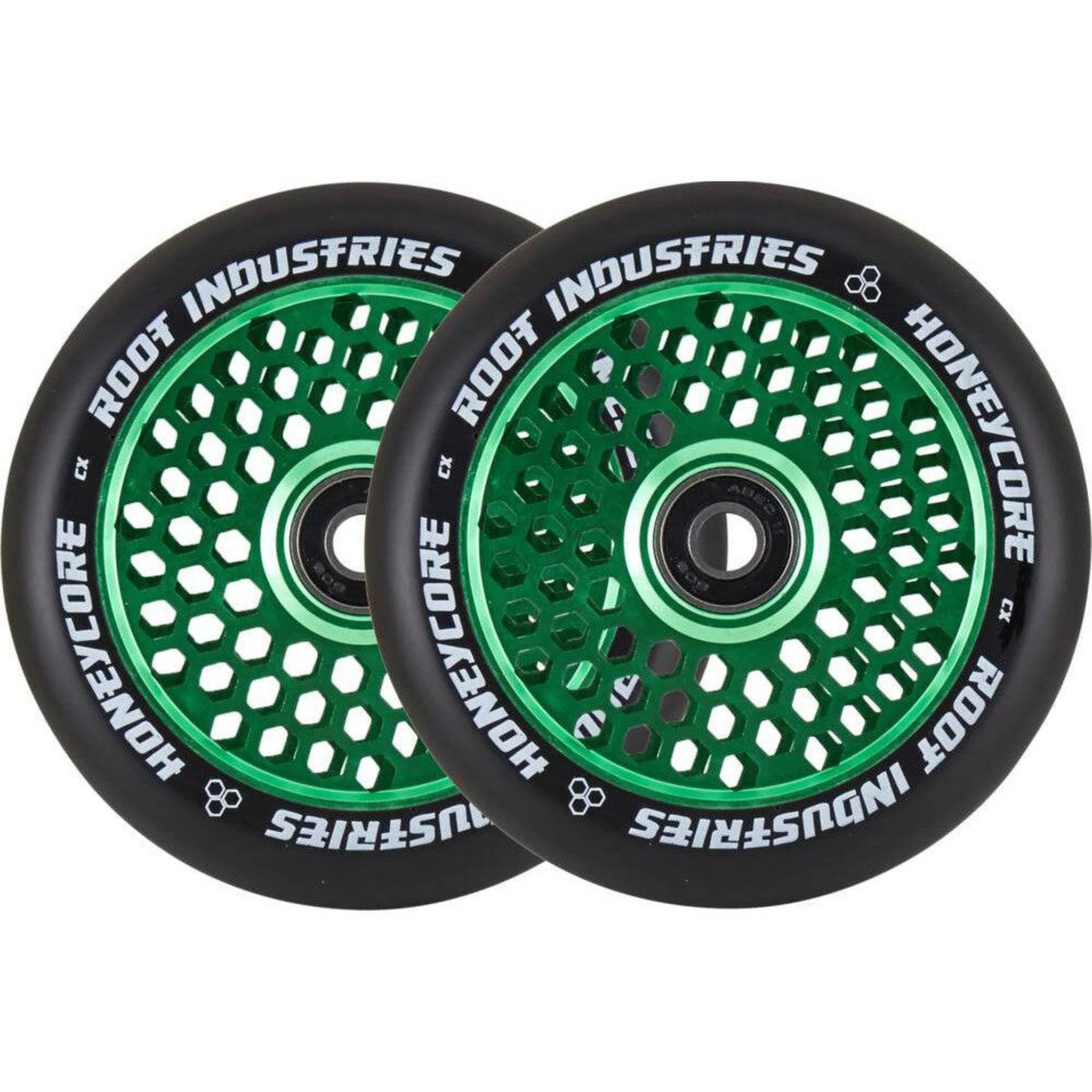 Root Honeycore Black 110mm Pro skotu riteņu zaļa
