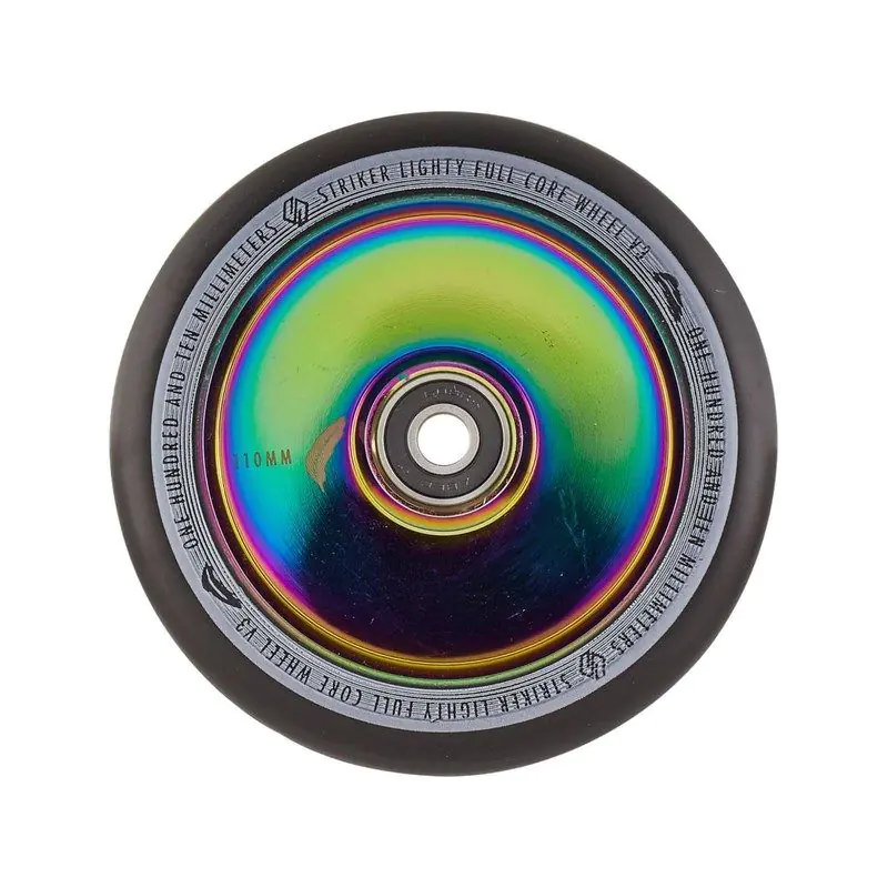 Striker Lighty Full Core V3 Black Pro Scooter Wheel Rainbow