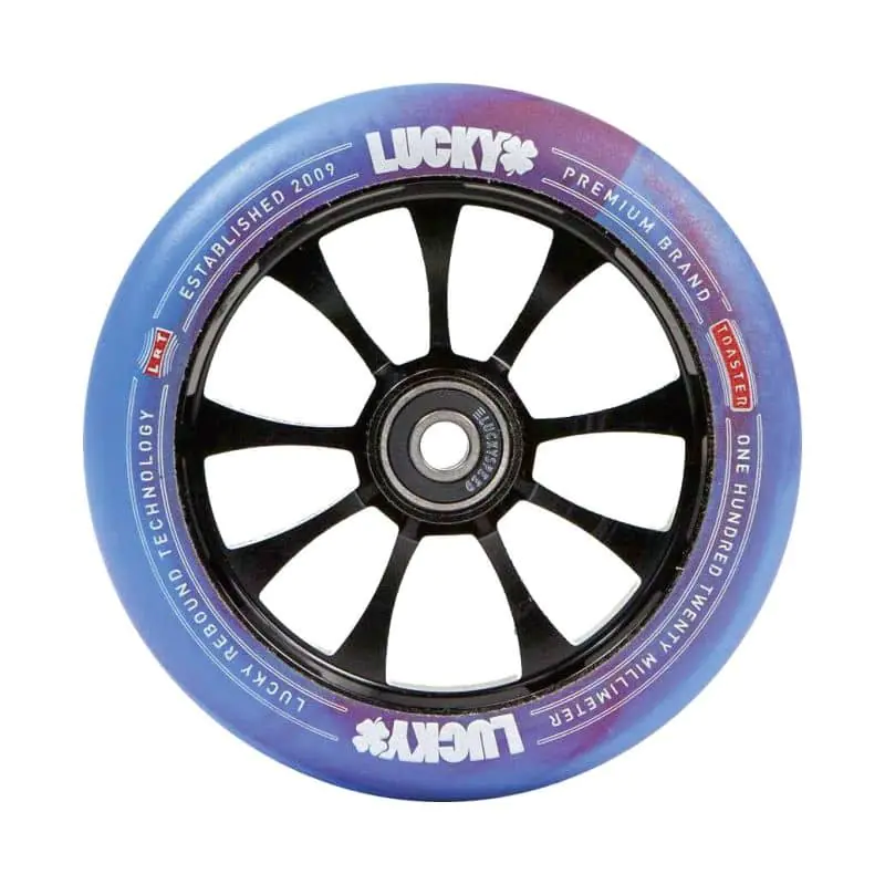 Lucky Toaster 120mm Pro Scooter Wheel 120mm sarkans/zils virpulis