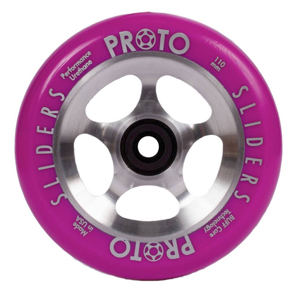 Proto Sliders Starbright Pro Scooter Wheels 2-Pack 110mm violet